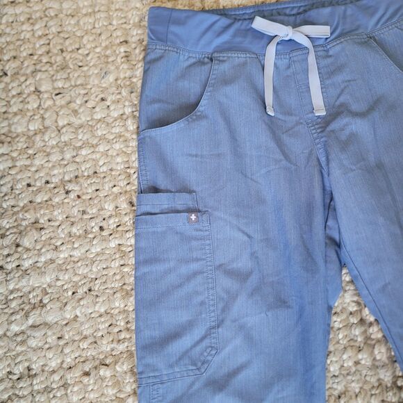 Figs Kade Cargo Scrub Pants Ceil Blue Technical Collection Small T21004 - Picture 3 of 10